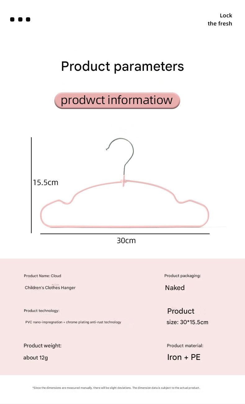 Minimalist nursery with eco-friendly clothes hangers