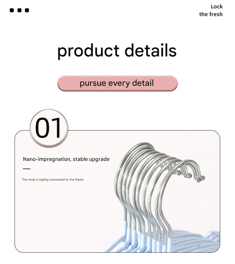 Compact children's hangers for small wardrobes