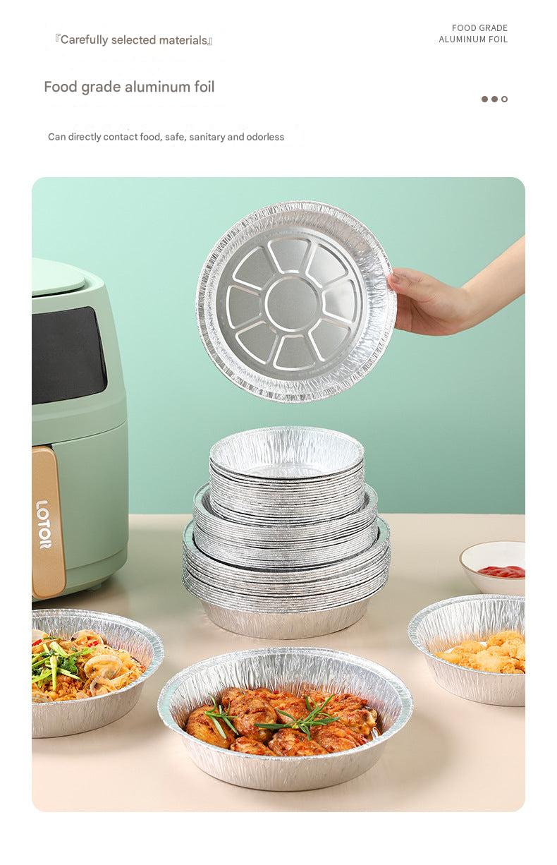 food ready for cooking in aluminium foil pan