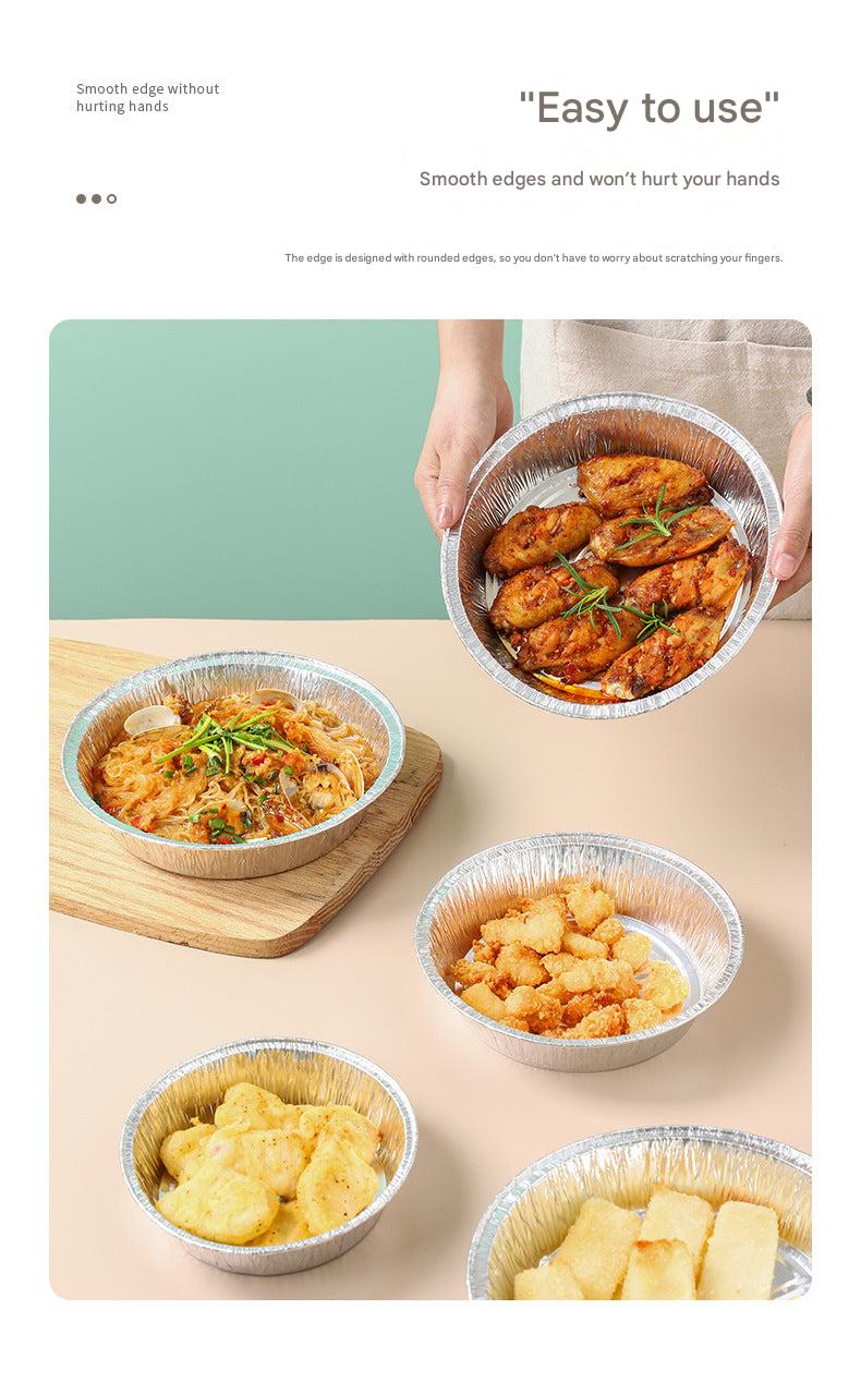 image of an air fryer with a foil pan inside