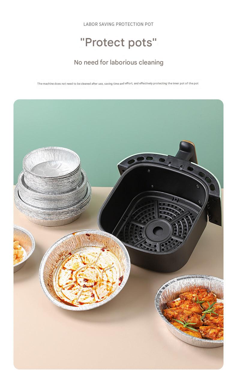 disposable aluminium foil baking pan in a kitchen setting