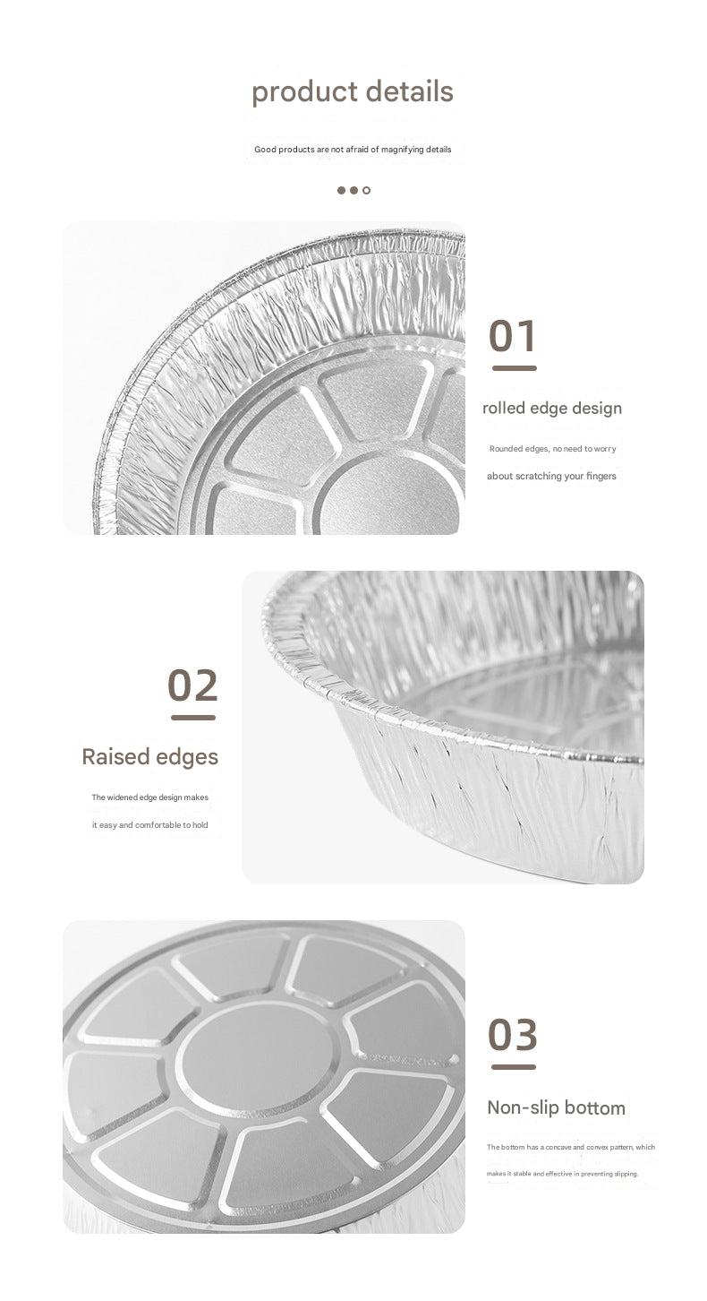aluminium foil baking pan with food being prepared