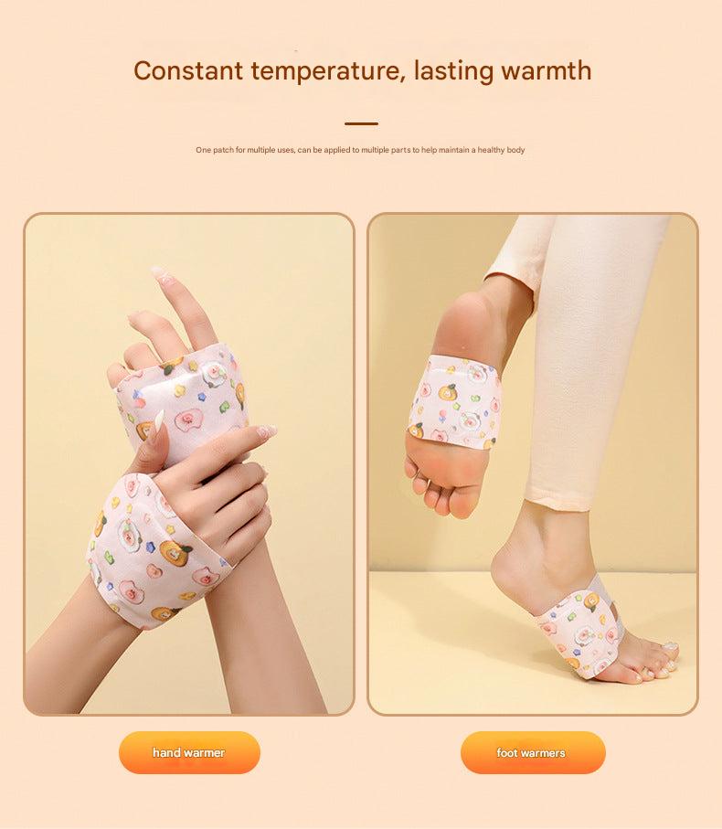 Foot heating pad positioned on a cozy blanket