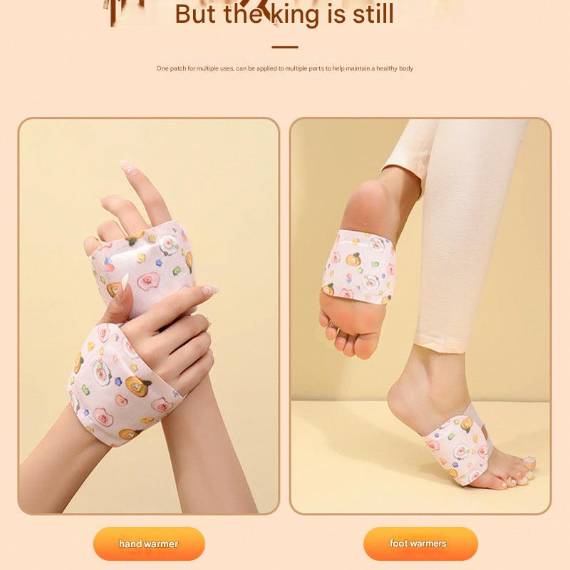 Foot heating pad positioned on a cozy blanket