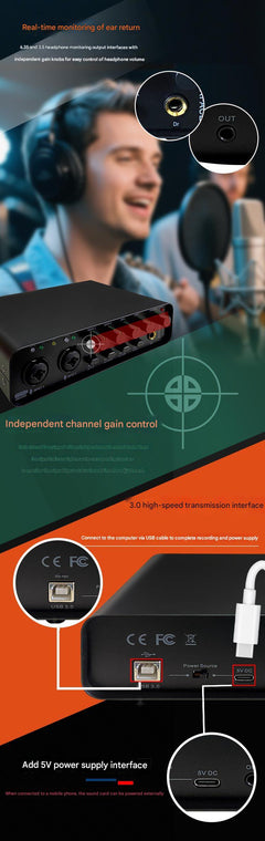 External audio interface for streaming