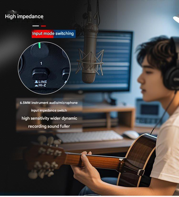 Compact audio interface for music production