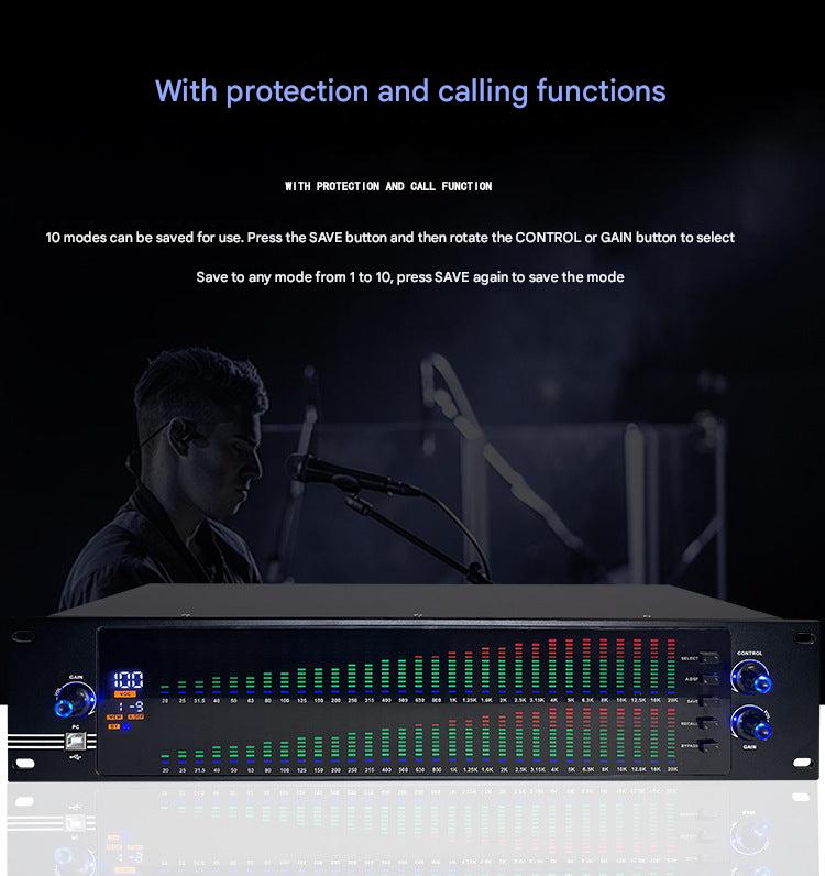 Compact audio equalizer design