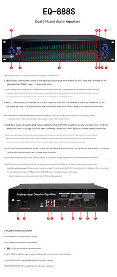 Audio equalizer in a studio environment