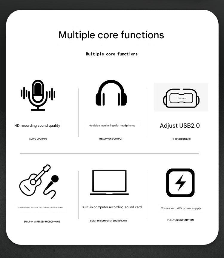 Professional USB audio interface front view