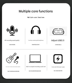 Professional USB audio interface front view