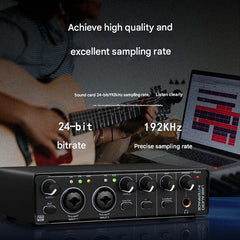 Professional USB audio interface connection ports