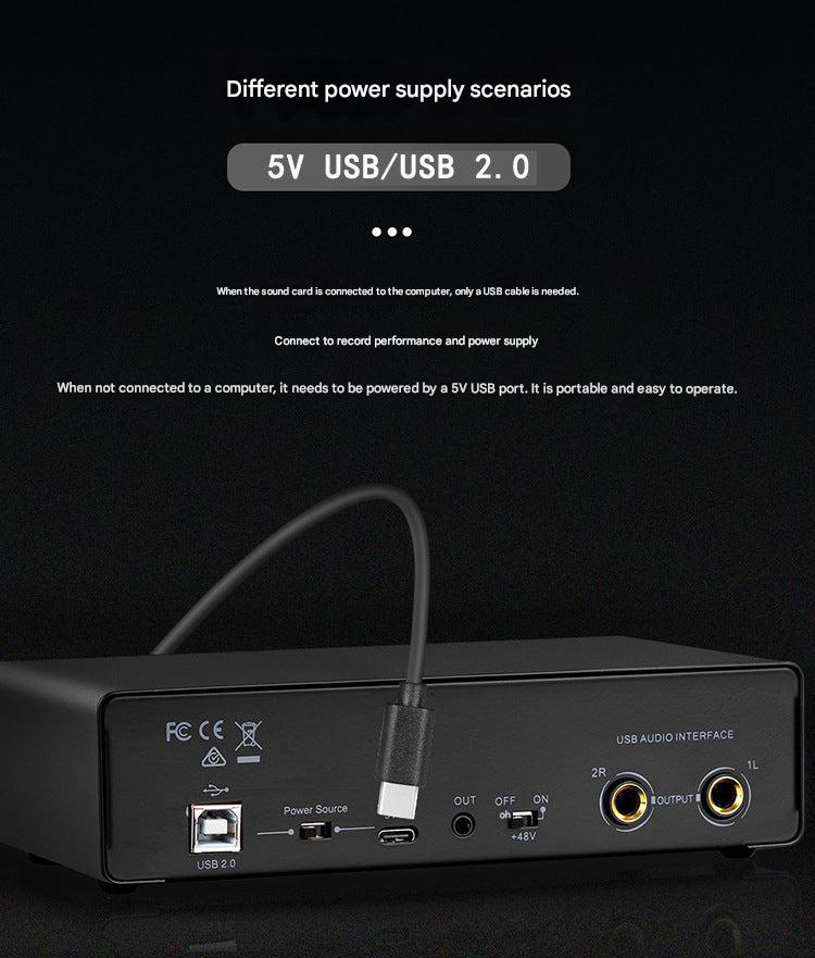 Professional USB audio interface for instrument recording