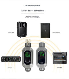 Wireless microphone system for musicians