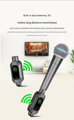 Microphone adapter for guitar performances