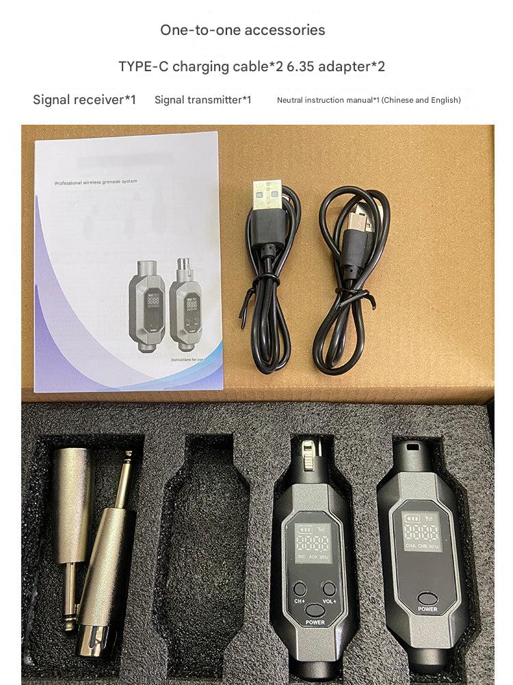48V condenser microphone setup