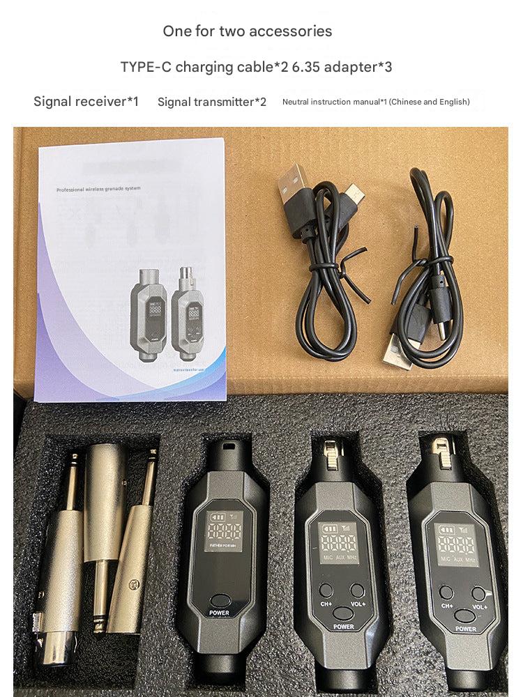 Wireless microphone system for musicians