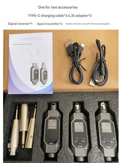 Wireless microphone system for musicians
