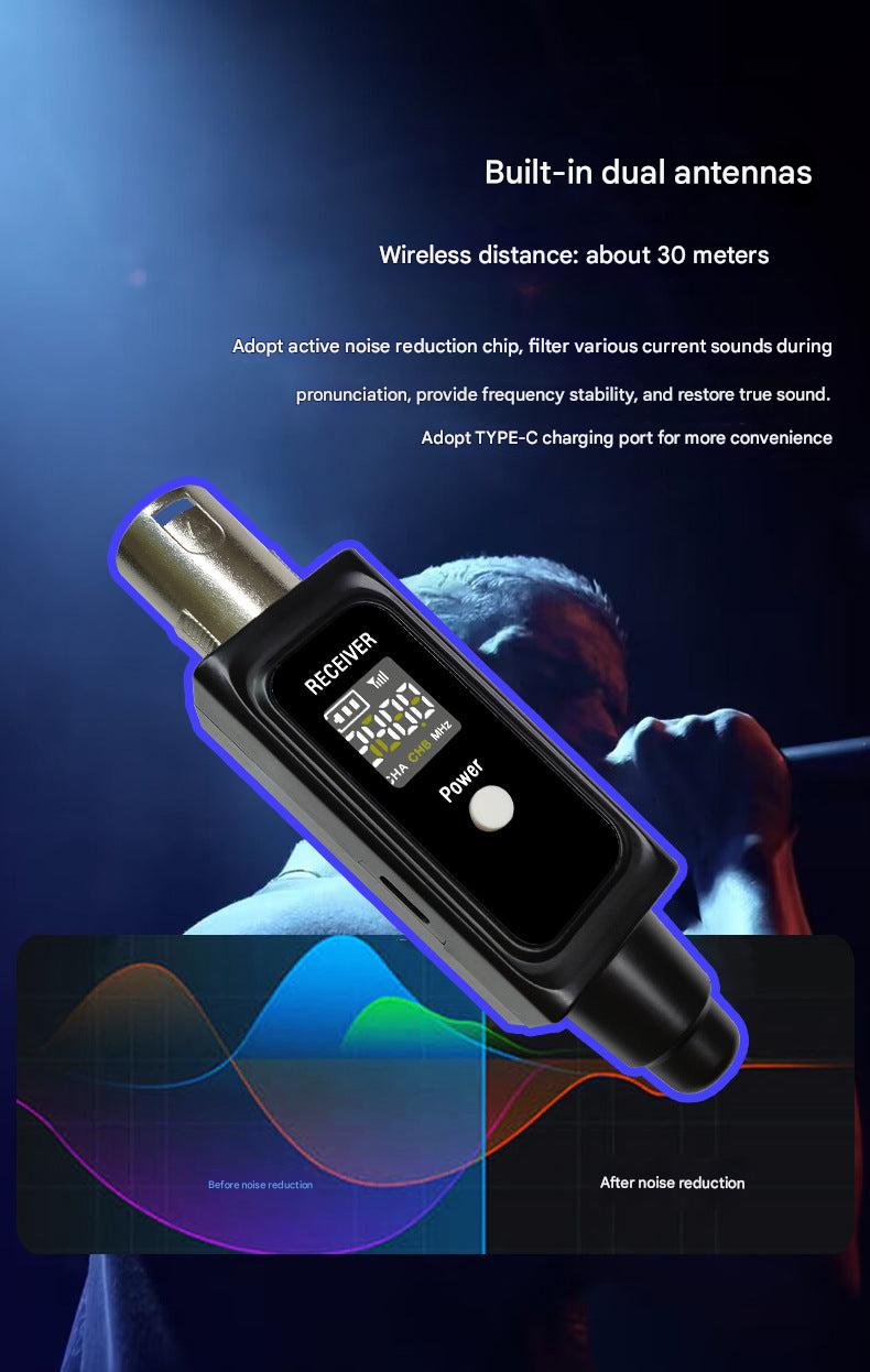 Wireless microphone system front view