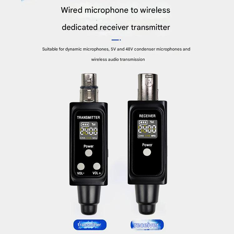 Wireless microphone system back view