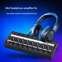 4-channel headphone amplifier used in live performance