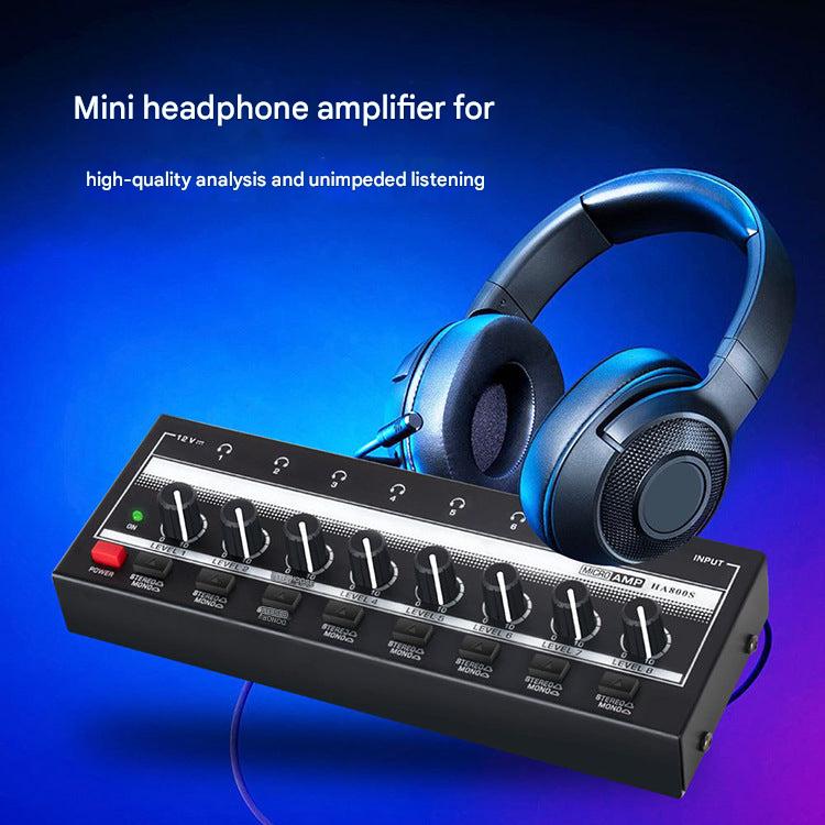 4-channel headphone amplifier used in live performance