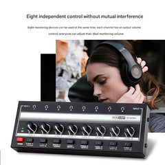 4-channel headphone amplifier side view