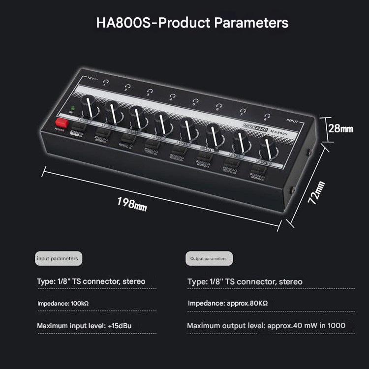 4-channel headphone amplifier packaging