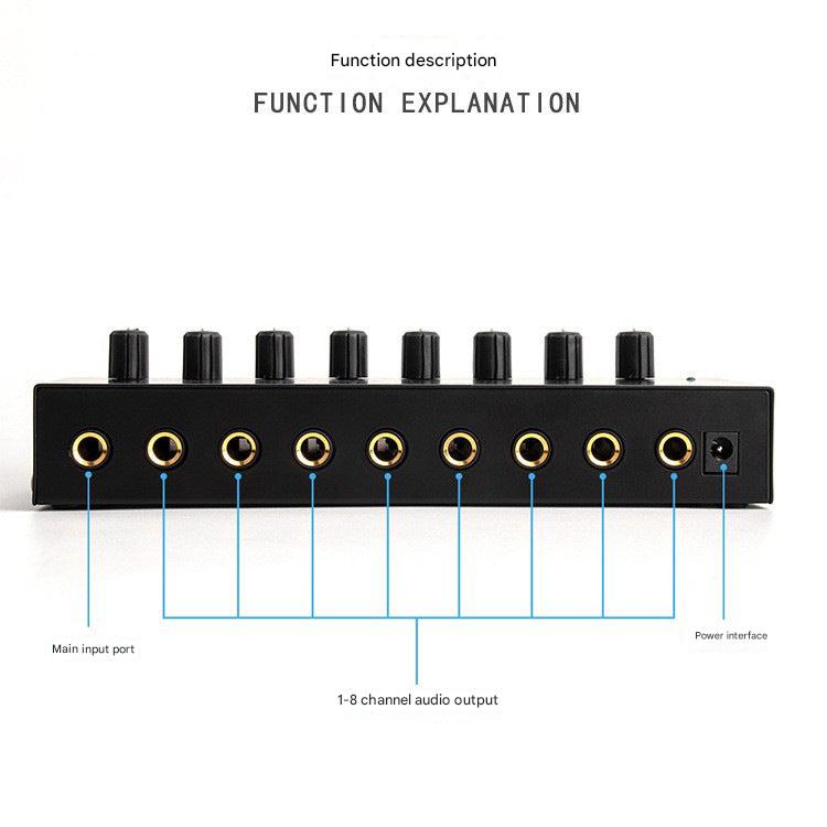 4-channel headphone amplifier used in live performance