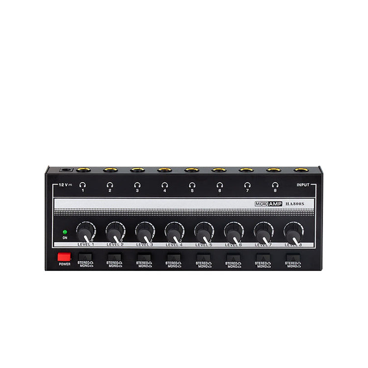 4-channel headphone amplifier rear view