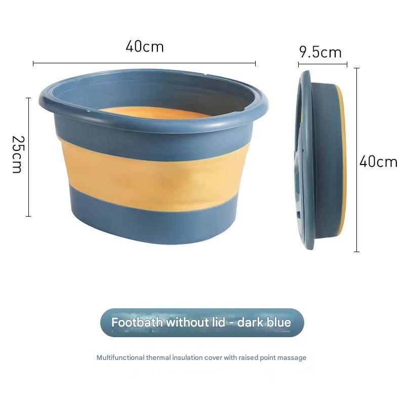 Folding foot soaking bucket in various colours