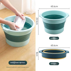 Folding foot soaking bucket in various colours