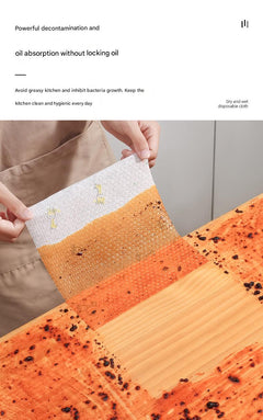 Disposable Cleaning Cloth in use