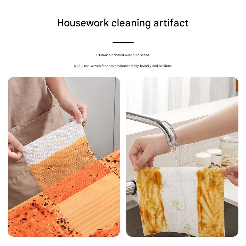 Convenient Dual-Use Cleaning Cloth packaging