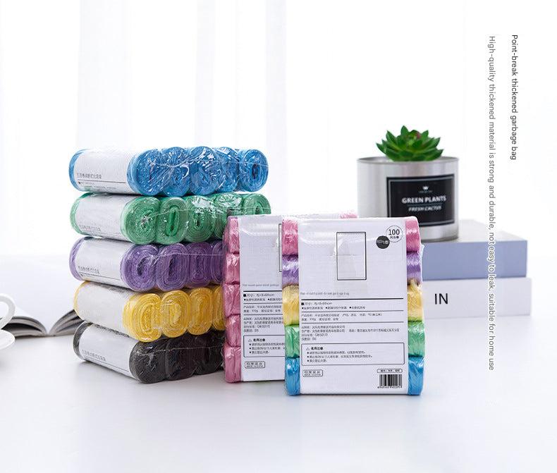 Heavy-duty colourful trash bags for kitchen