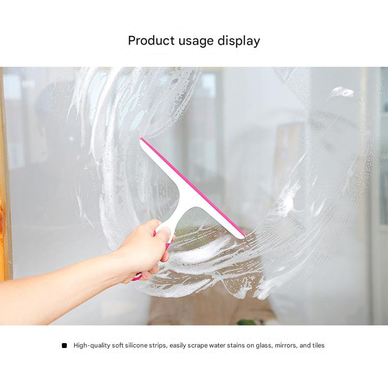 Single-sided glass cleaning squeegee