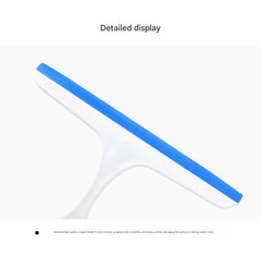 Squeegee tool on a glass panel