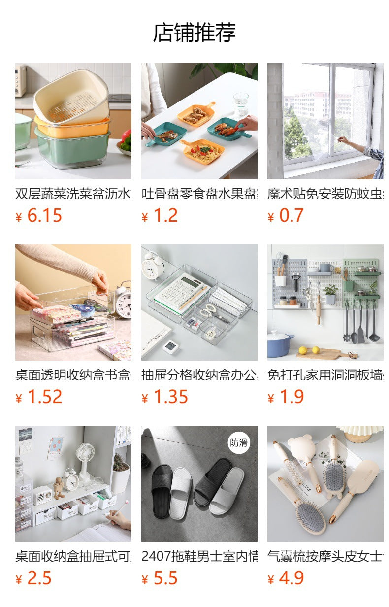 Durable plastic bowl for washing vegetables