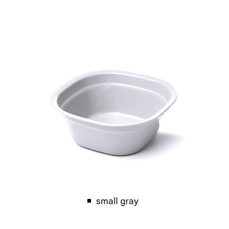 Close-up of multi-size plastic bowl options