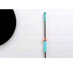 Powerful wall-mounted mop holder in white