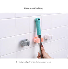 Organised bathroom cleaning tools