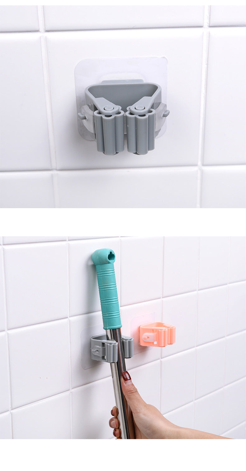 Easy access to mops with wall holder