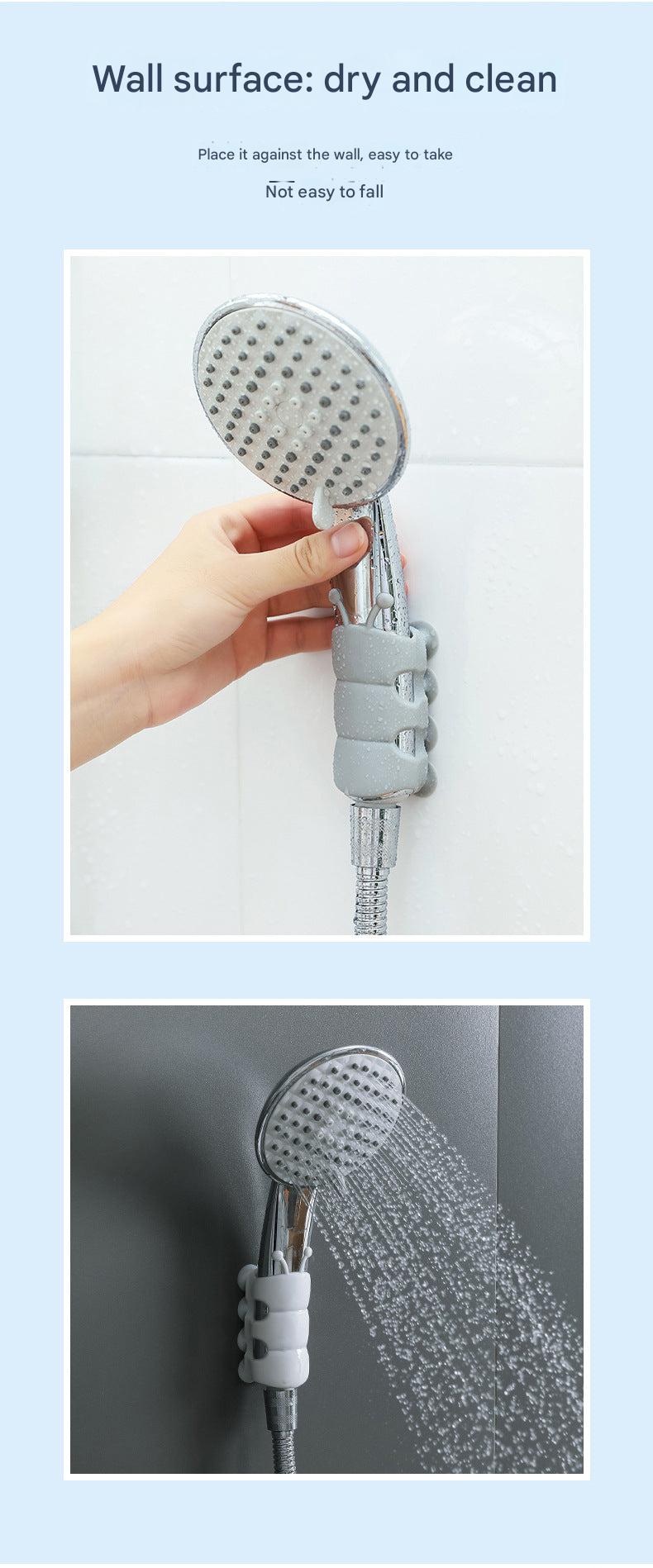 Bathroom scene with Suction Shower Holder