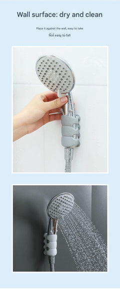 Bathroom scene with Suction Shower Holder