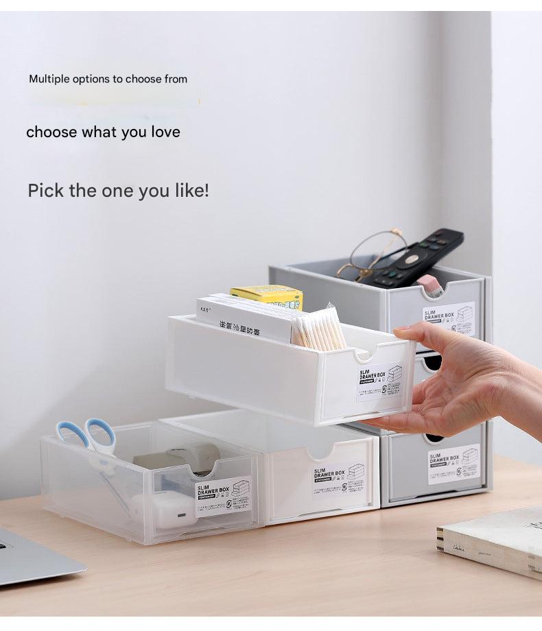 Desk organiser displaying various colour options