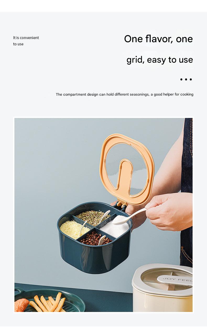 modern Scandinavian spice holder in kitchen