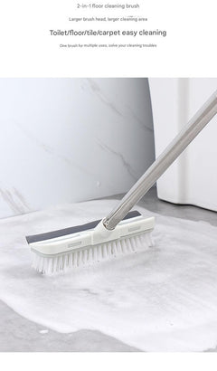 Image of bathroom cleaning brush with long handle