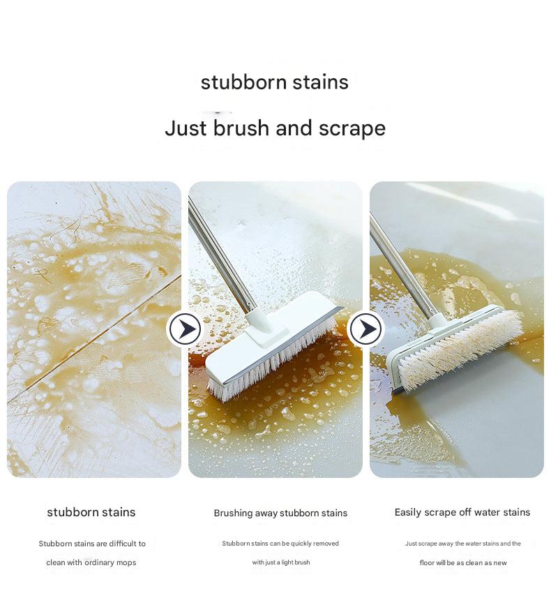 Stainless steel handle cleaning brush