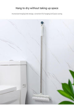 Adjustable length bathroom cleaning tool
