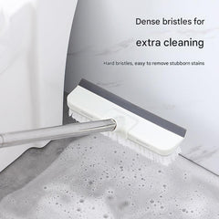 Close-up of hard bristles on cleaning brush