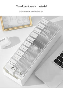 Stackable storage box for tech accessories